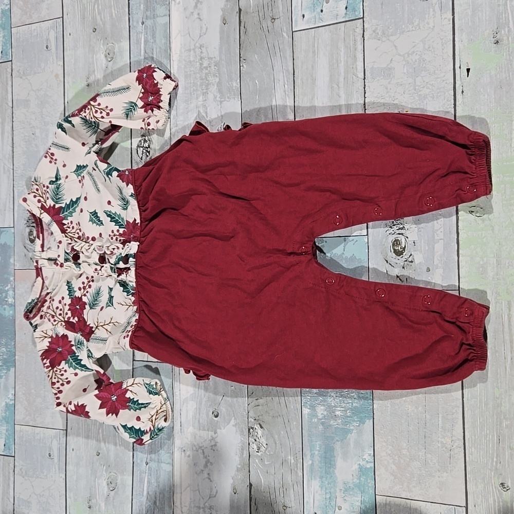 Ruffle Butts Long Sleeve Romper Size 12-18 Mo
